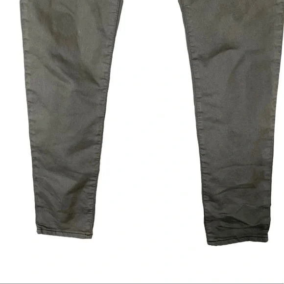 Topshop Moto Leigh Olive Green Skinny Pants - Picture 9 of 9